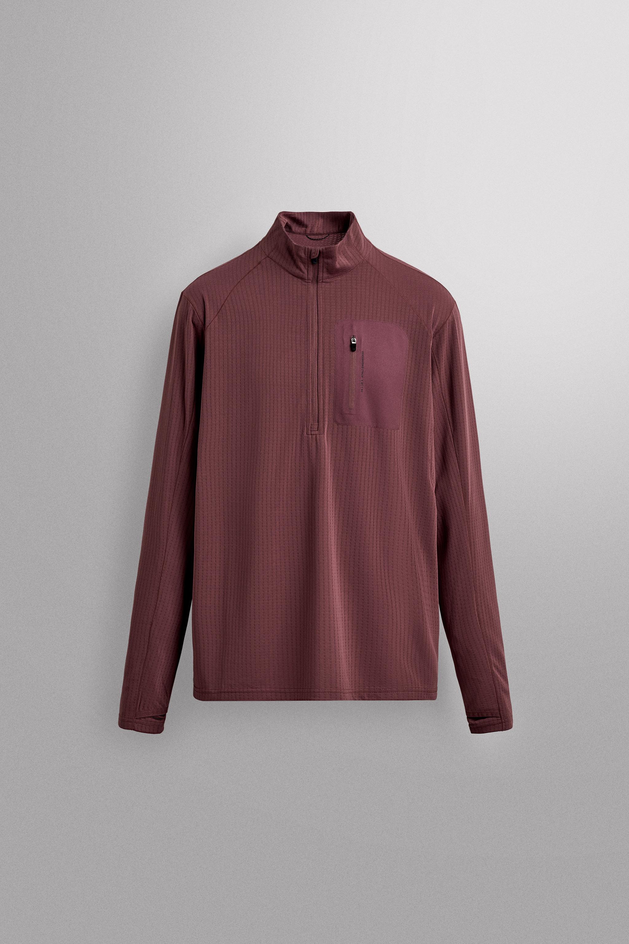 COMBINATION POCKET QUARTER-ZIP SWEATSHIRT